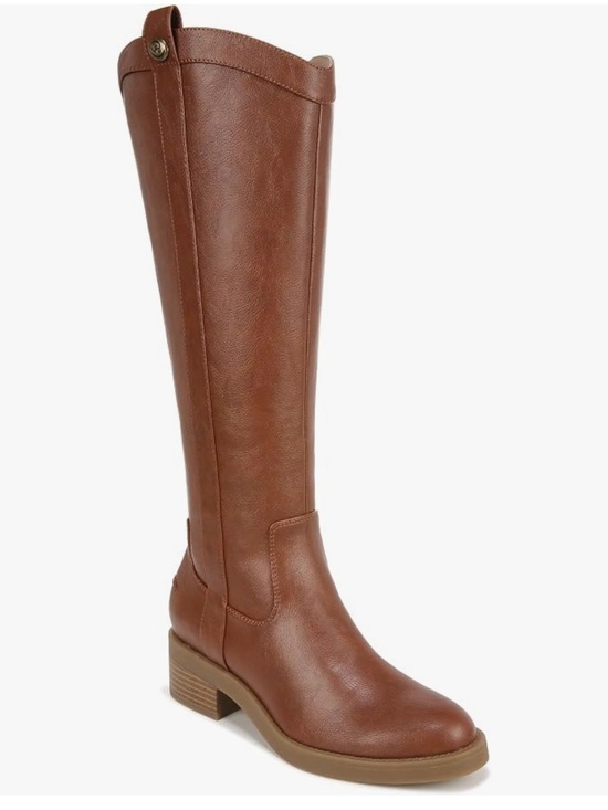 Life Stride Shoes - LifeStride Bridget Knee High Wide Calf Riding Boots. Walnut. Sz: 9 M. NEW.